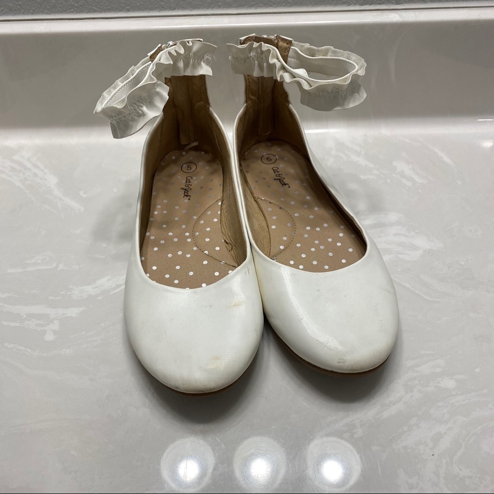 Ballet Flats with Ankle Strap